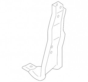 Front Bumper Lower Reinforcement Bracket, Left, BMW 2 Series F44 2016-2024 With M Type, Bumper Support, 2016-2019, Bumper Support, 2020-2022. Bumper Support, 2018-2023. Mounting & Support