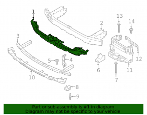BMW 7 G11 G12 16-22 Front Bumper Absorber with M-Type Bumper Support