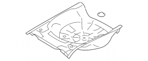 Subaru Outback 20-23 trunk trough