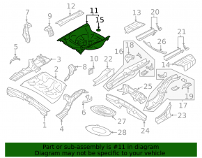 Subaru Outback 20-23 trunk trough