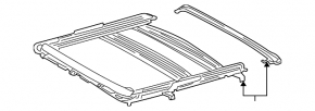 Sunroof assembly for Toyota Highlander 2001-2007