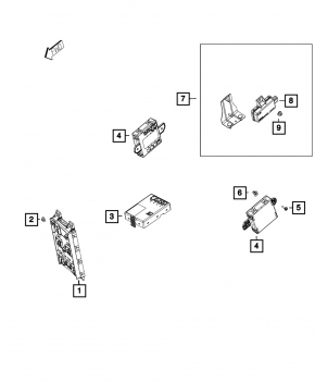Body Control Module Dodge Challenger 15-15