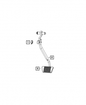Brake pedal Jeep Cherokee KL 19-20