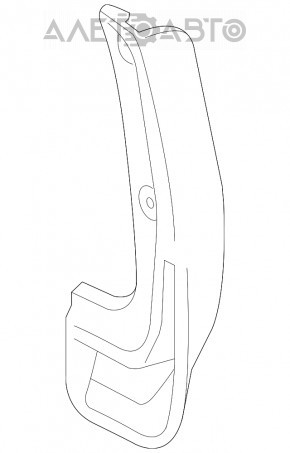 Front right mudguard for Toyota Highlander 14-19