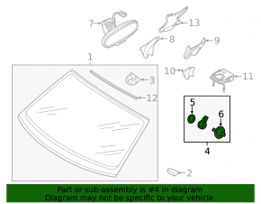 Rain sensor Audi A4 B9 17-broken chip