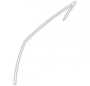 Front left glass seal for Hyundai Sonata 11-15