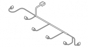 Rear center seat belt for Audi Q3 F3 19-25 black
