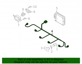 Audi Q3 83A 19-25 rear bumper wiring for parking sensors, BSM, and foot-operated tailgate opening sensor