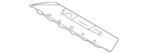 Rear bumper guard for the 2016-2017 Hyundai Sonata hybrid