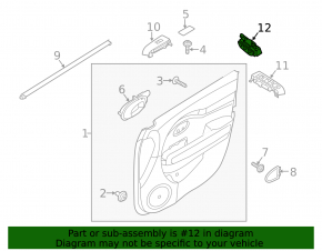Front Left Seat Memory Buttons Kia Niro 17-22