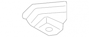 Lower left tailgate bumper Porsche Macan 15-