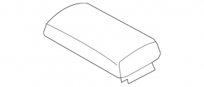 Armrest Nissan Rogue 07-10 leather, black