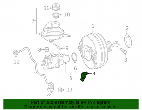 Pressure sensor on the vacuum booster Mercedes C-class W205 15-21