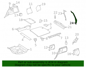 Left tailgate position sensor for Mercedes W164 ML