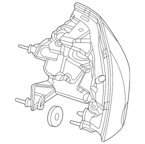 Light outer wing right Mercedes W167 GLE 350 450 20-23