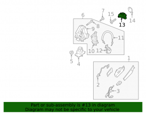 Ford Ecosport 18-22 Trunk Door Lock Bracket