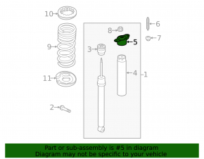 Rear left shock absorber support for Ford Focus mk3 11-18