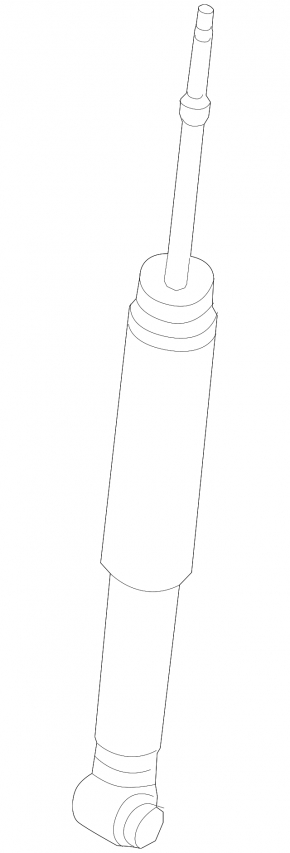 Rear left shock absorber Nissan Sentra 13-19