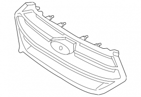 Black Ford Edge 15-18 Sport grille, under camera