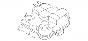 Expansion tank cooling Ford Escape MK4 20- hybrid, plug-in without cover