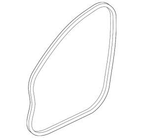 Door seal front right Jaguar F-Pace X761 17-