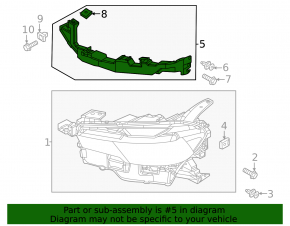 Mazda CX-50 23-24 Front Right Headlight Bracket