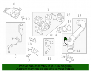Boost Pressure Sensor VW Jetta 11-18 USA 1.4T