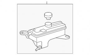 Toyota Rav4 06-12 Coolant Expansion Tank with Cap