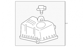 Upper air filter housing cover Toyota Solara 2.4 04-08
