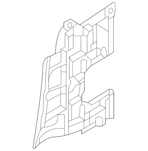 Lower radiator deflector Nissan Rogue 21-23 type 1