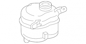 GMC Terrain 10-17 Coolant Expansion Tank Without Cap