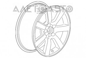 Wheel disk R17 x 8J ET42 5*115 Cadillac ATS 13-type 2, curb, without cap