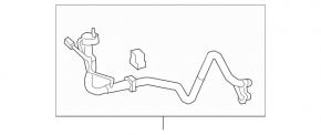 Air conditioning tube condenser-compressor Mercedes GLA 17-20