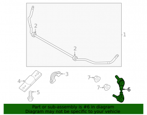 Rear right stabilizer link BMW iX 22-26