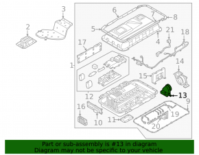 Kia Sorento 21-25 HEV, PHEV cooling duct for fan