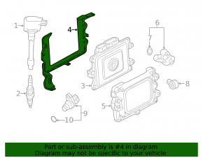 ECU bracket Honda Civic X FC 16-21 without housing