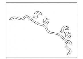 Front stabilizer bar for Kia Optima 11-16, 24mm