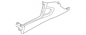 Center console trim side right Subaru Forester 14-18 SJ black