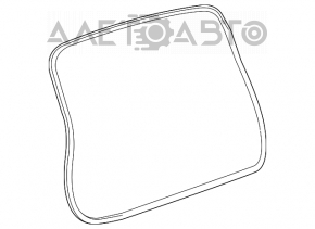 Rubber seal for the tailgate of a Toyota Highlander 14-19