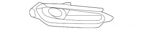 Front left fog light frame for Honda HR-V 16-18
