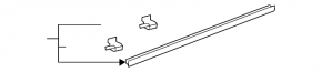 Front left lower door seal Honda Clarity 18-21 usa