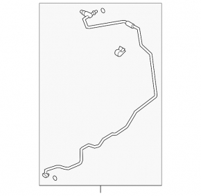 Air conditioner tube compressor-heater Subaru Outback 10-12 2.5