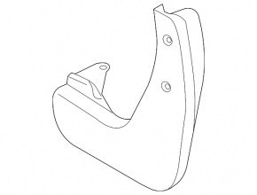 Front mudguard set (2 pcs) for BMW 3 GT F34 2014-2019