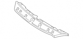 Upper center front bumper mount for Mercedes GLA 15-17