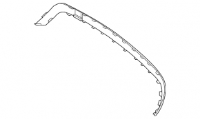 Rear bumper central molding Mercedes W166 ML 12-15