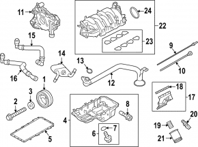 Intake manifold Ford Mustang mk6 15-17 5.0