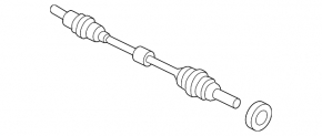 Drive axle shaft front left Mazda6 03-08