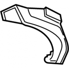 Left dashboard cover for Ford Escape MK3 17-19 graphite