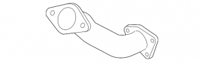 Mazda CX-7 06-12 exhaust pipe with catalytic converter