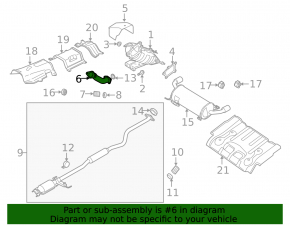 Mazda CX-7 06-12 exhaust pipe with catalytic converter